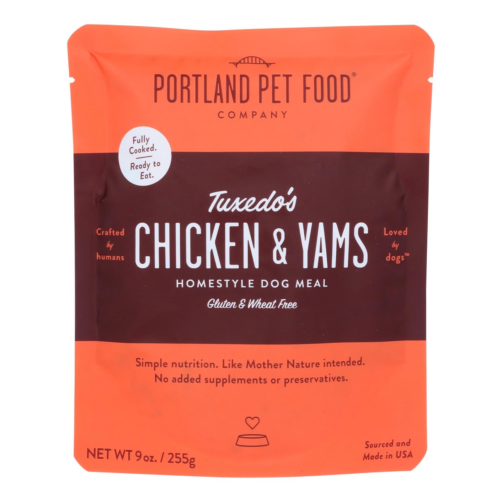 Portland Pet Food Company - Dog Meal Hmstyl Chicken Yams - Case Of 8-9 Oz