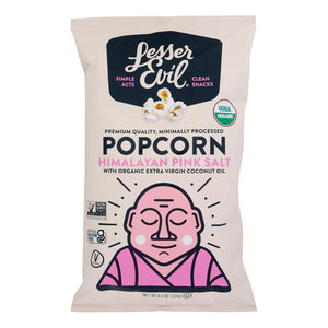 Lesser Evil - Popcorn Himlyn Pink Salt - Case Of 12-4.6 Oz