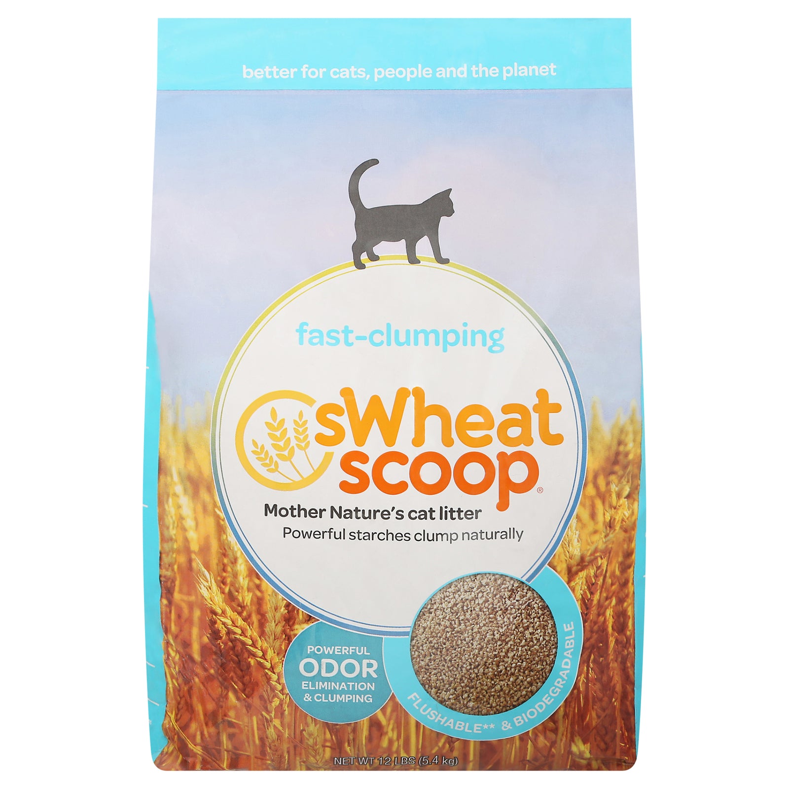 Swheat Scoop Cat Litter - Regular - Case Of 1 - 12 Lb.